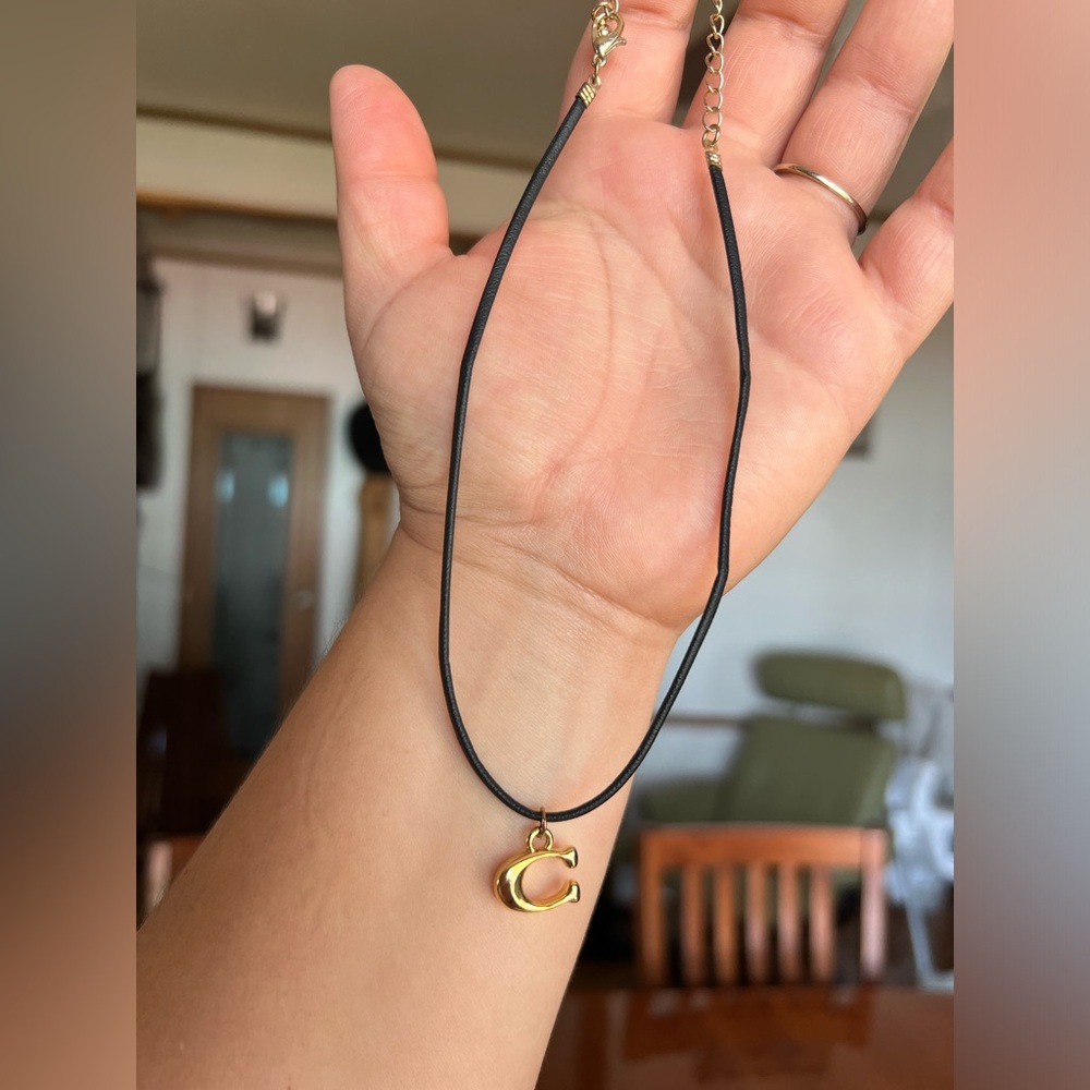 Upcycled Coach Charm Necklace